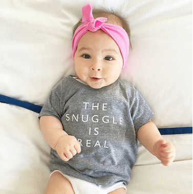 The Snuggle is Real Printed Tee