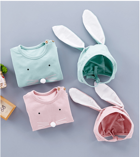 Baby Bunny Romper & Bunny Hat