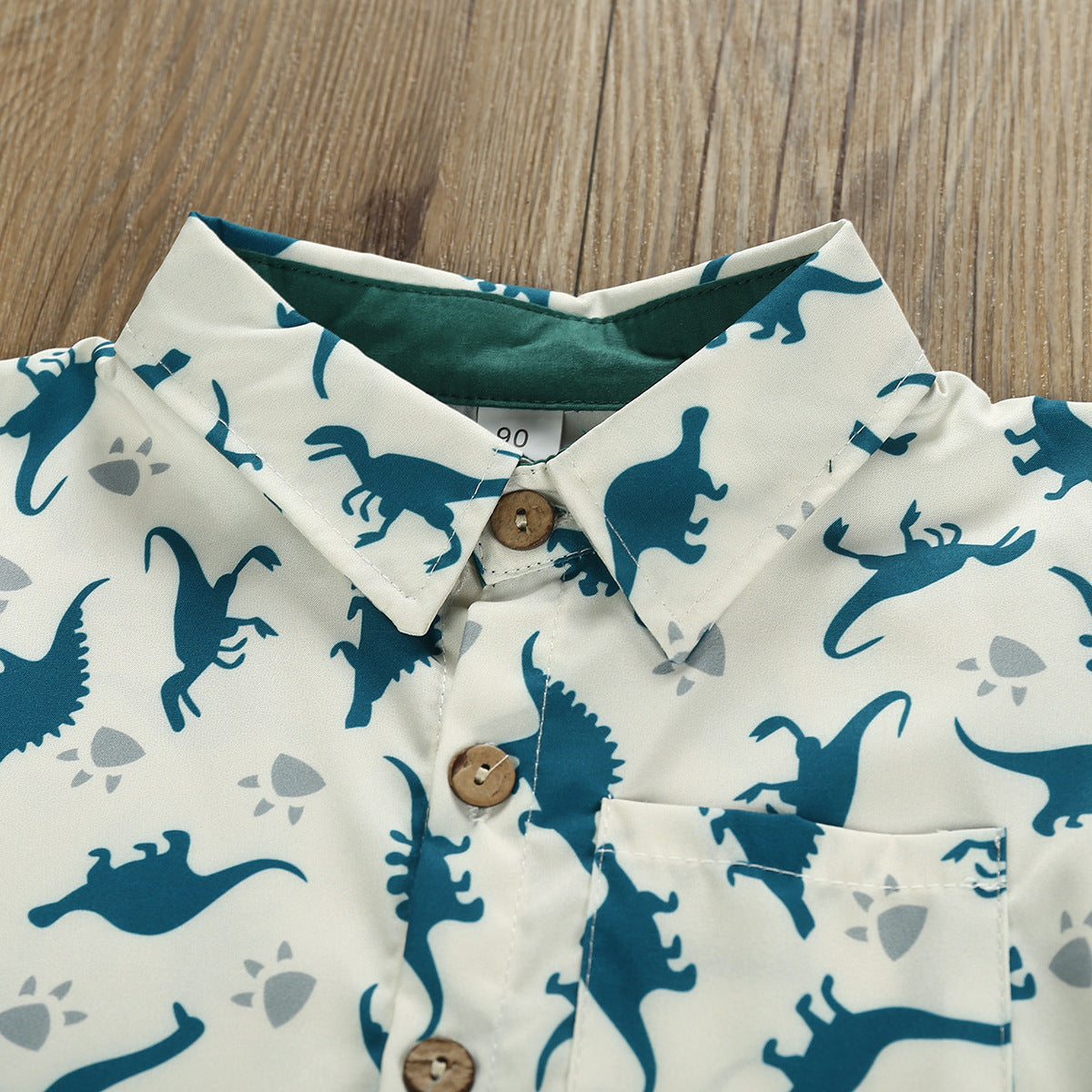 Boys Dinosaur Print Short Sleeve Outfit