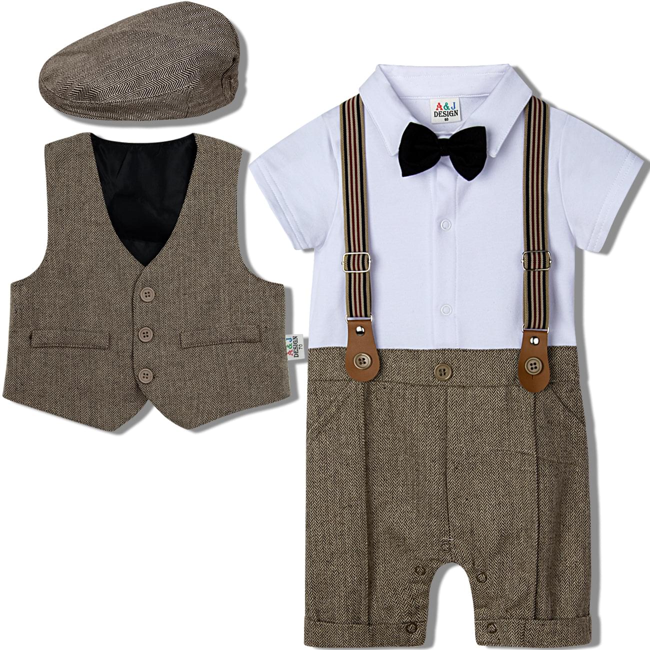 Baby Boy One-piece Gentleman Suit