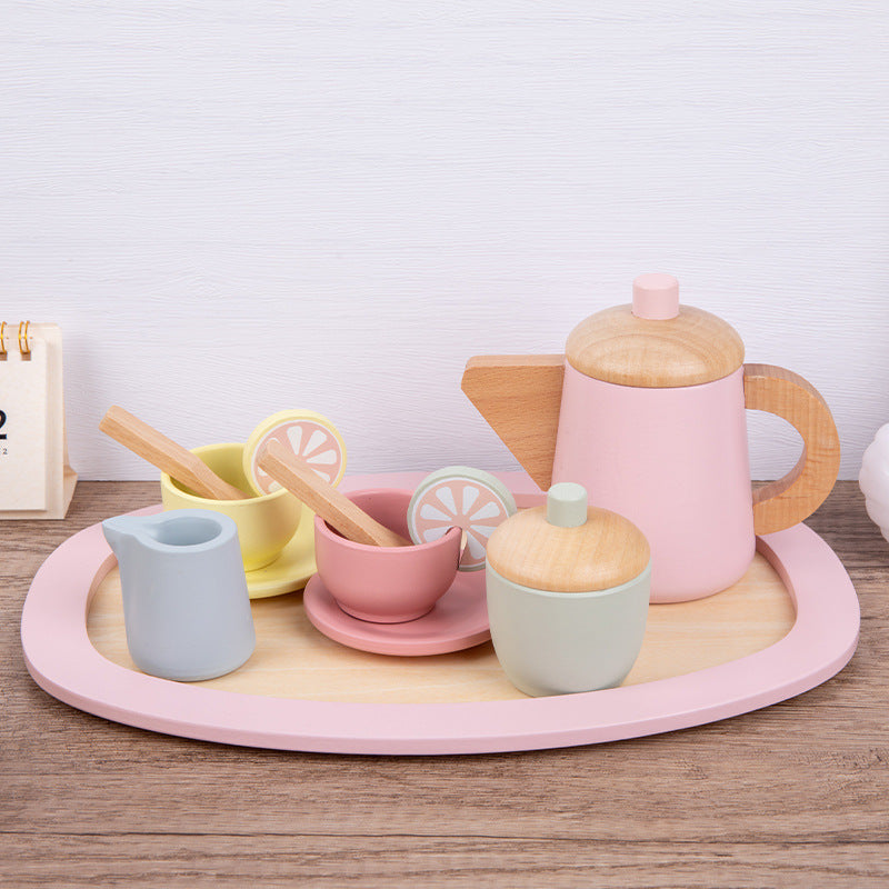 Children's Play House Wooden Tea Set