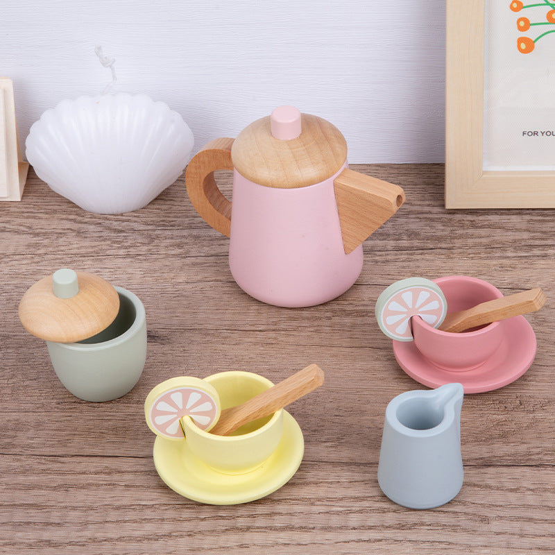 Children's Play House Wooden Tea Set