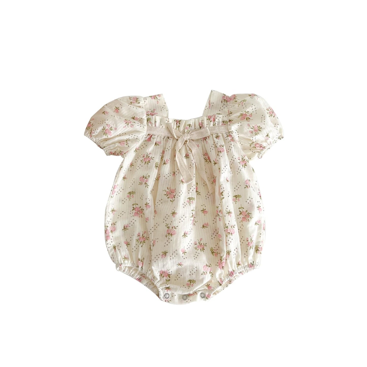 Baby Girl Puff Sleeve Romper