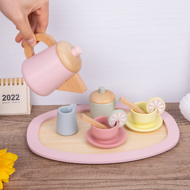 Children's Play House Wooden Tea Set