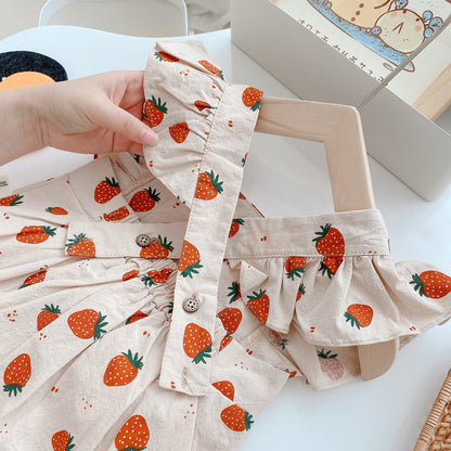 Baby Girl Strawberry Jumpsuit