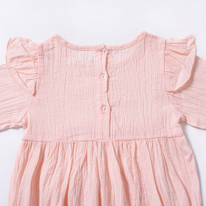 Long Sleeve Solid Color Baby Romper