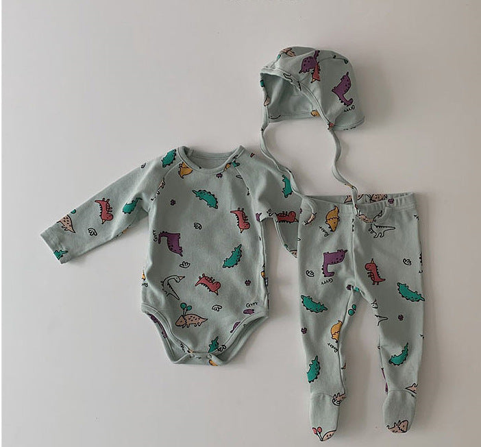 Multicolored Animal Pajamas With Hat