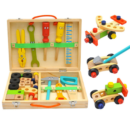 Wooden Build it Yourself Children's Toolbox