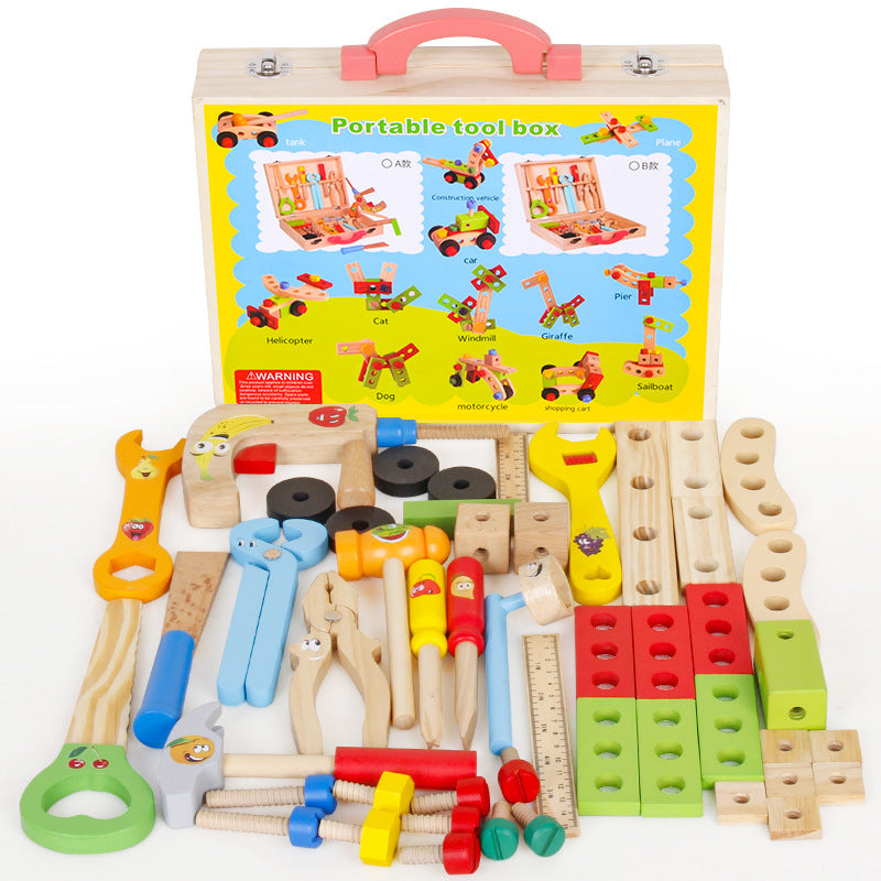 Wooden Build it Yourself Children's Toolbox