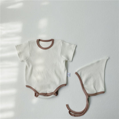 Short-Sleeved One-Piece Baby Romper