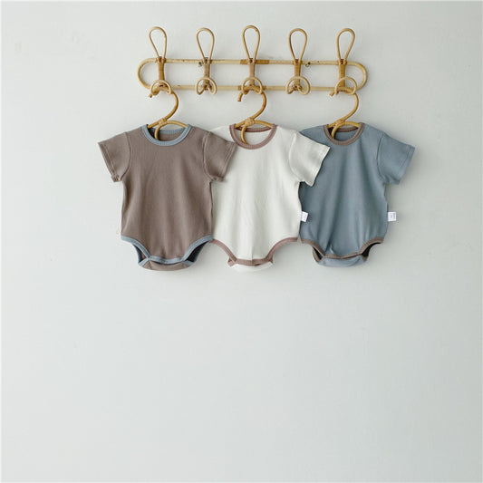 Short-Sleeved One-Piece Baby Romper