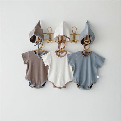 Short-Sleeved One-Piece Baby Romper