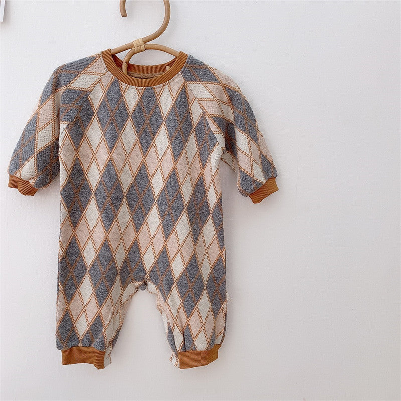 Long Sleeve Argyle Bodysuit