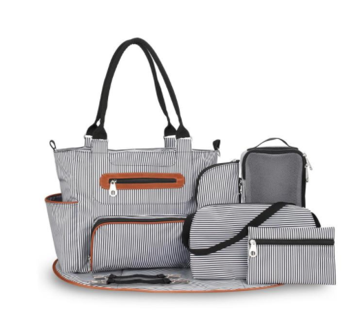 Chic Large Capacity Diaper Bag Bundle