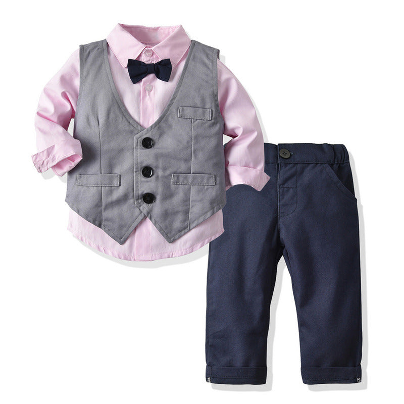 Spring Gentleman Dress Suit For Boys