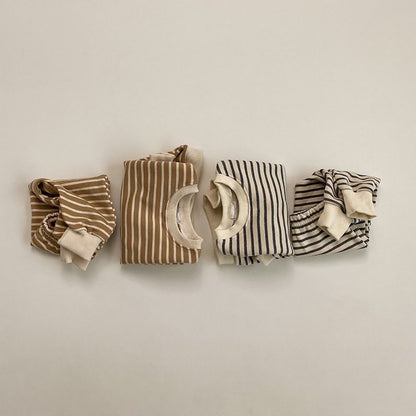 Baby Striped Long Sleeve Cotton Sweatshirt & Sweatpants