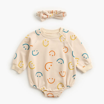 Happy Smiles Cartoon Romper