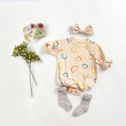 Happy Smiles Cartoon Romper