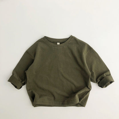 Children's Long-Sleeved Cotton Tee