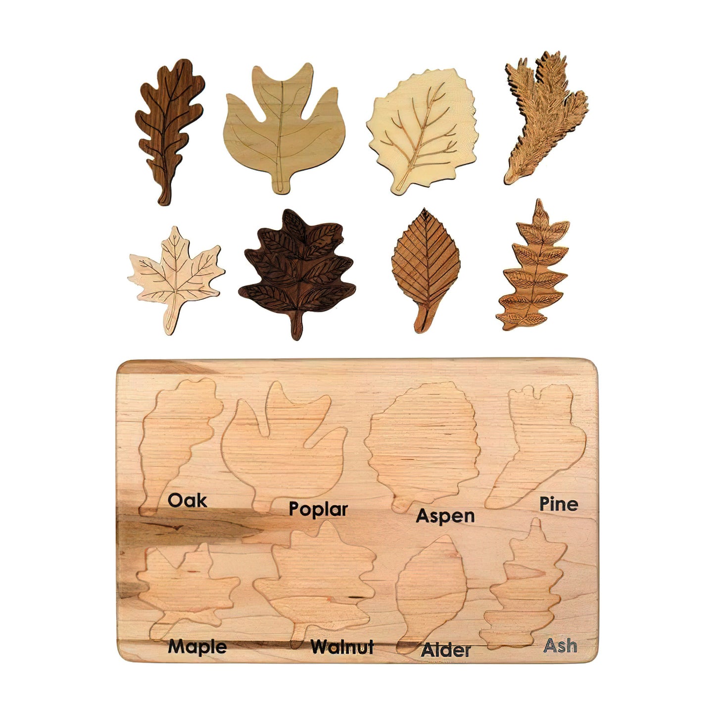 Wooden Leaf Puzzle