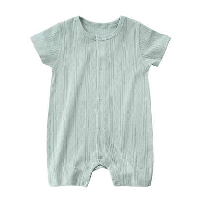 Lightweight Breathable Buttoned Baby Jumpsuit