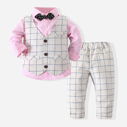 Spring Gentleman Dress Suit For Boys