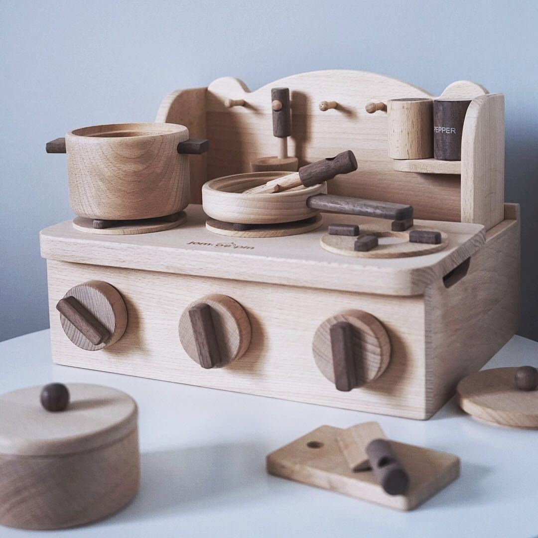 Wooden Kids Play Kitchen