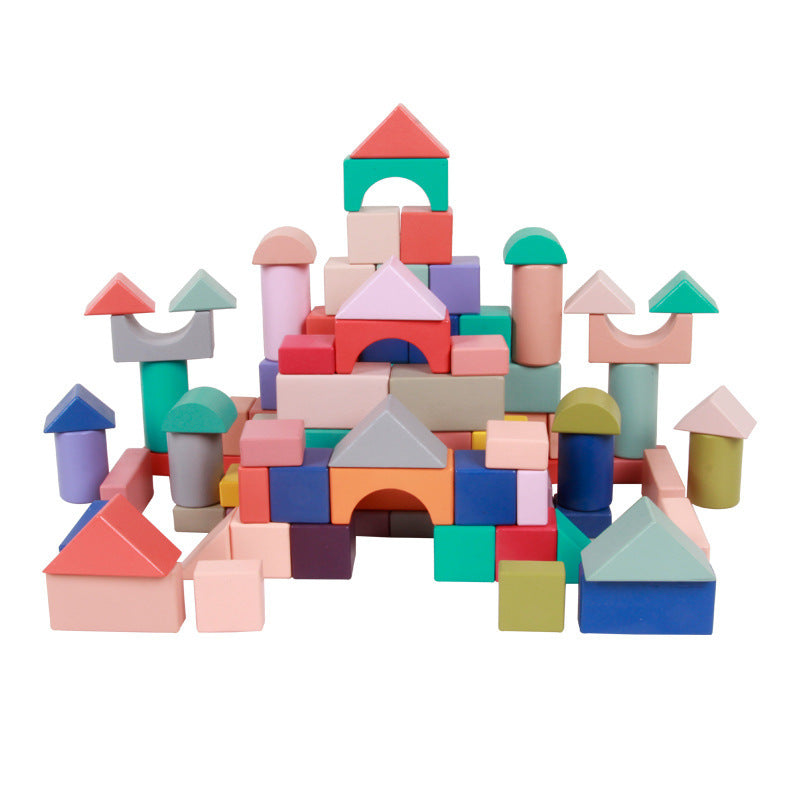 Colorful Wooden Building Blocks