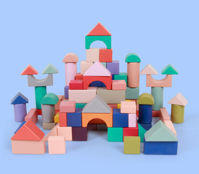 Colorful Wooden Building Blocks