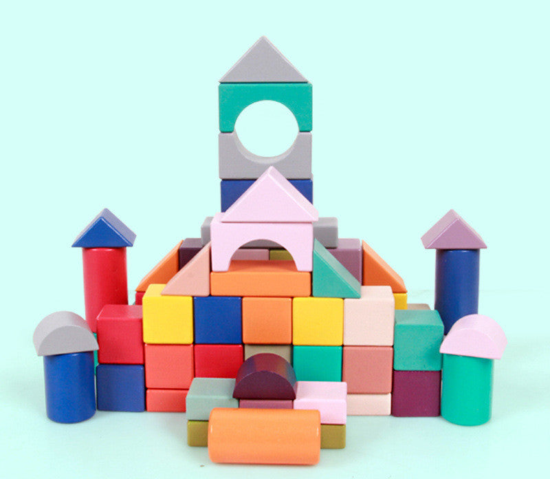 Colorful Wooden Building Blocks